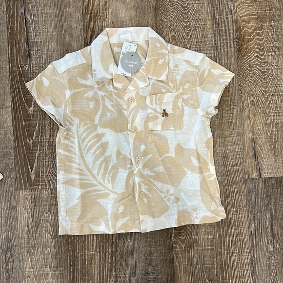Palm print matching set. Matching Male button up also listed. - Picture 3 of 3